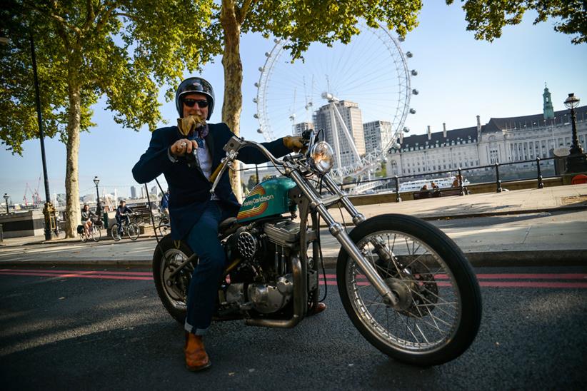 Distinguished Gentleman's Ride back in 2018 past the London Eye