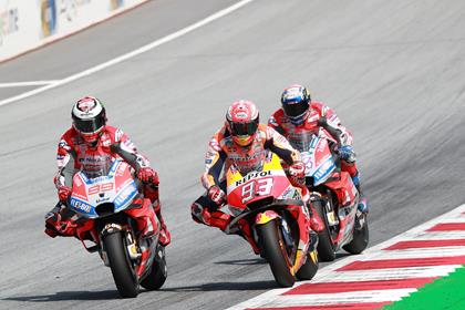 The action from the 2018 Austrian MotoGP