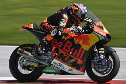 Brad Binder in action on Friday