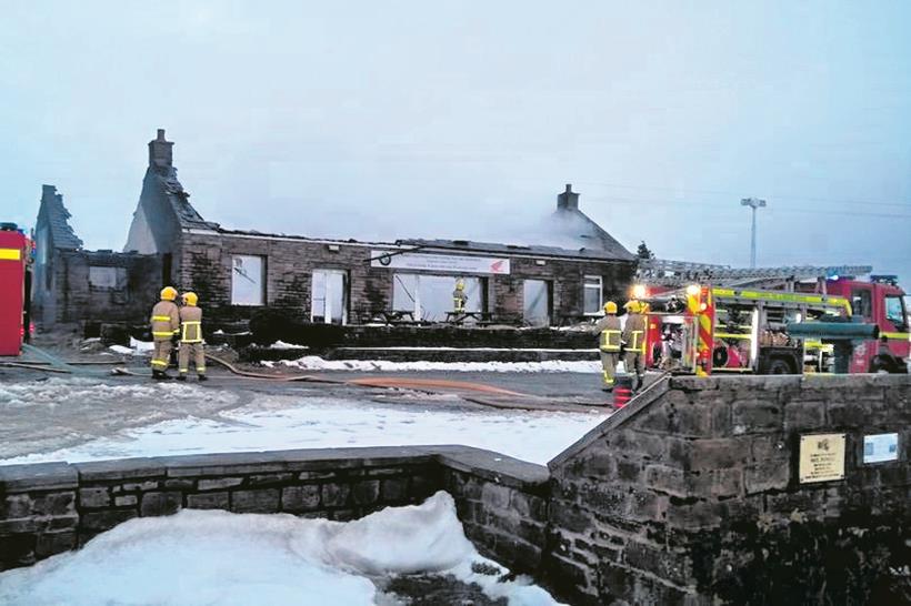 The former Hartside Cafe was destroyed by fire in 2018