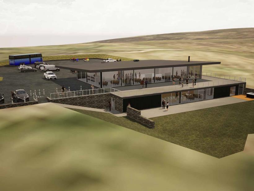 A digital render shows what the Hartside Cafe redevelopment could look like