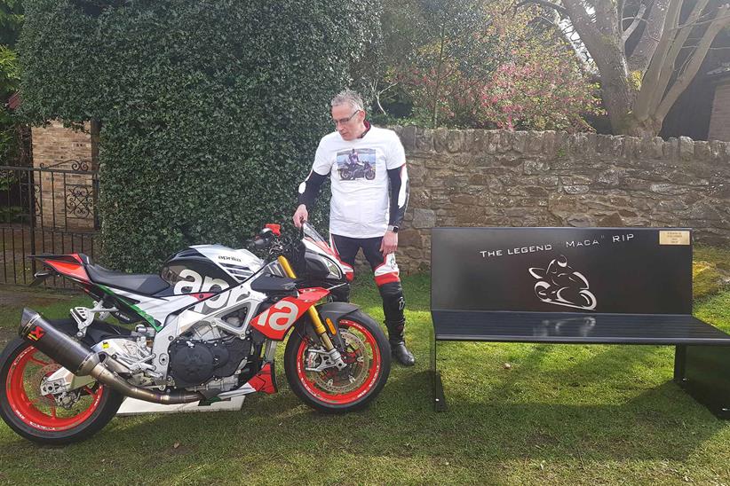 Andy Bell built the bench in memory of his lifelong friend Sean Gardiner