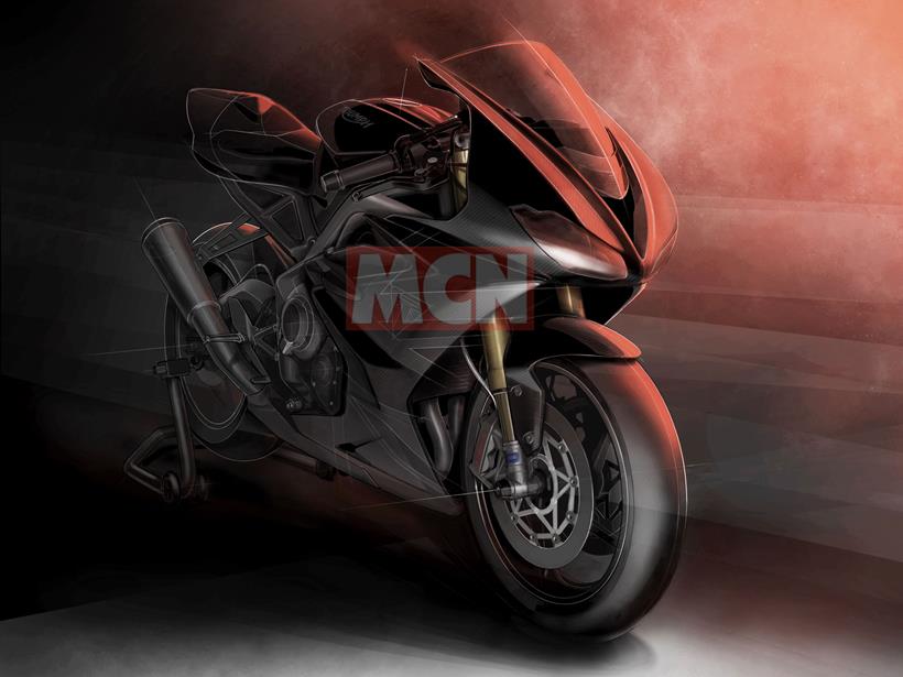 Triumph Daytona 765 sketch