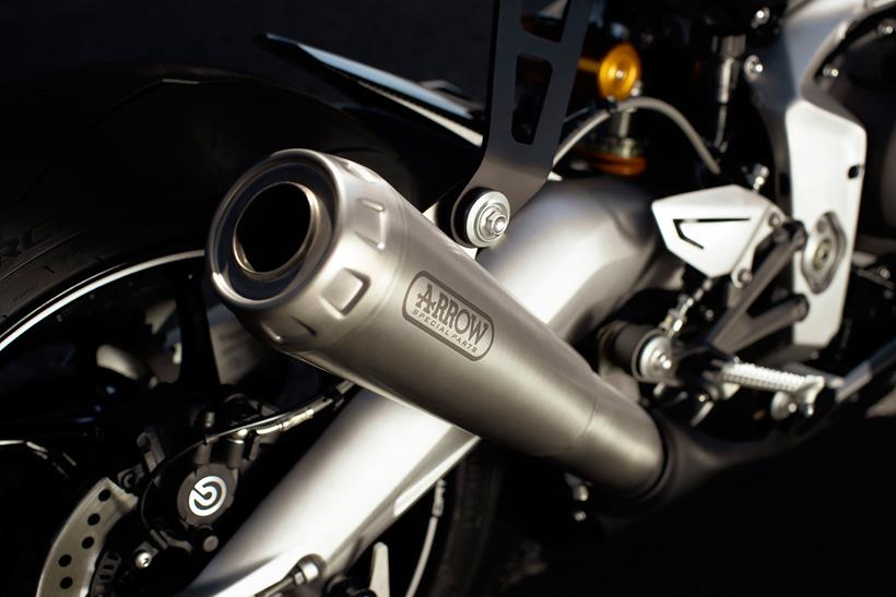 Triumph Daytona 765 Moto2 Limited Edition exhaust