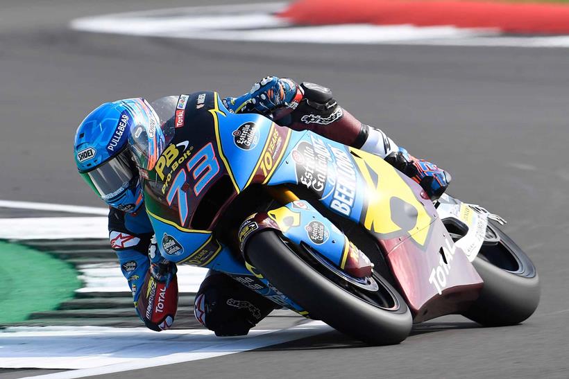 Alex Marquez claimed pole position