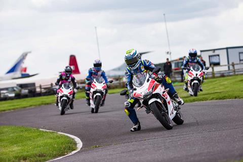 Suzuki BSB stars battle on GSX-R125s in second-annual All-Star race