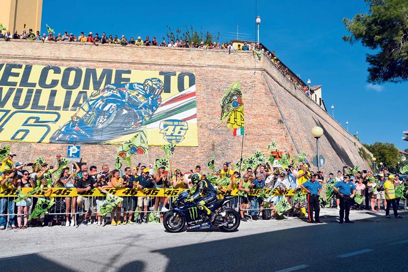 Riding a MotoGP bike through his home town was a dream come true