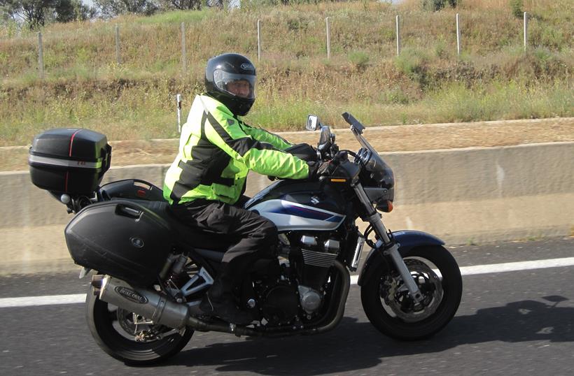 Tony Hurworth aboard his Suzuki GSX1400