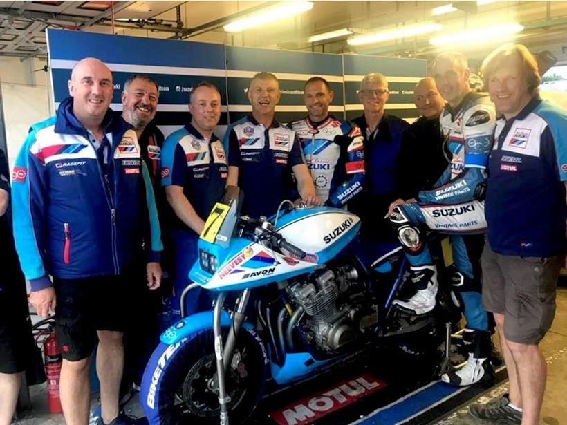 The dream team at Team Suzuki Classic with the Katana