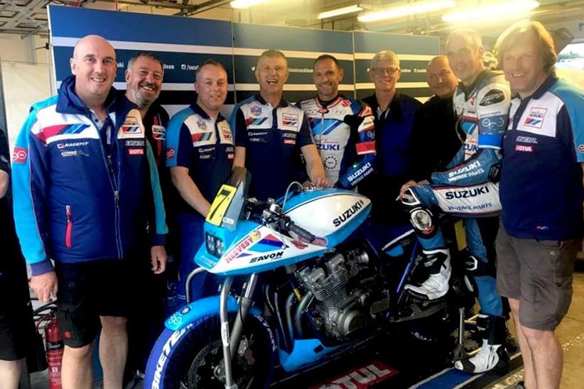 The dream team at Team Suzuki Classic with the Katana