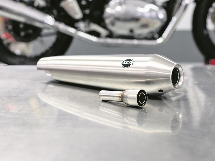 S&S slip-on exhaust for Royal Enfield 650 models