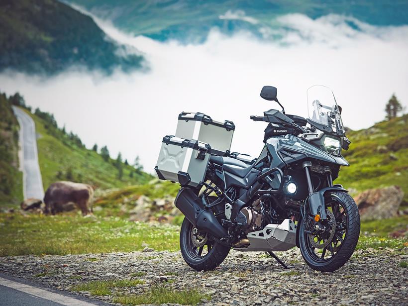 Suzuki V-Strom 1050 with touring accessories