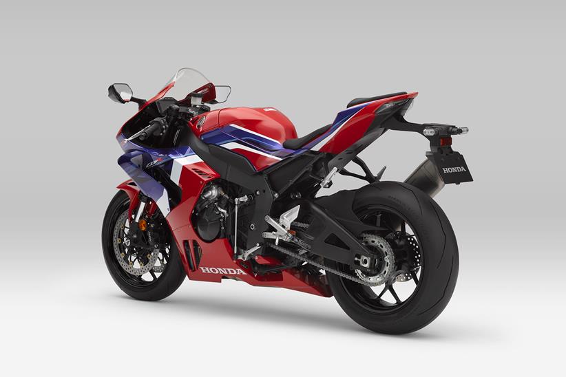 Honda CBR1000RR-R Fireblade left rear red