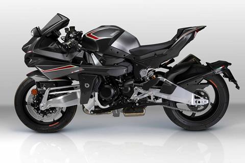 Supercharged stealth bomber: First blacked-out Bimota Tesi H2 Carbon to arrive in the UK in March