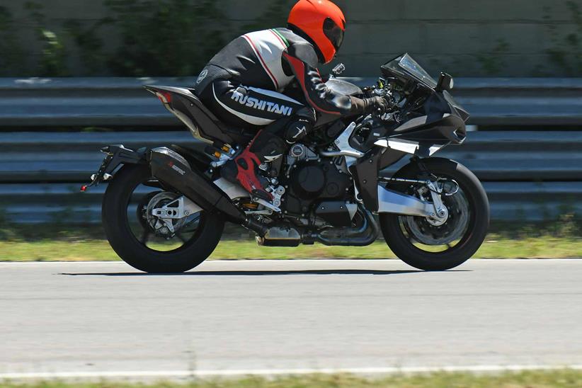 Bimota Tesi H2 on track