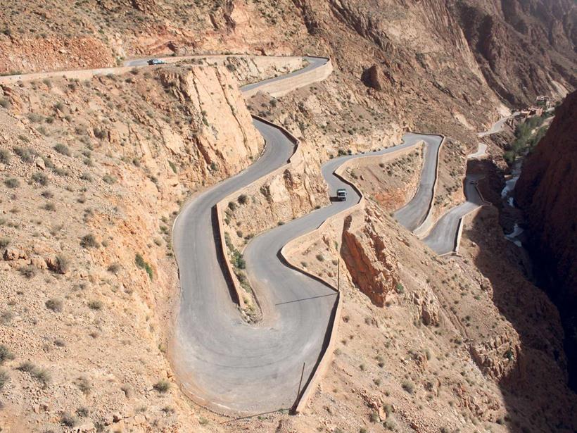 The roads in Morocco can be stunning