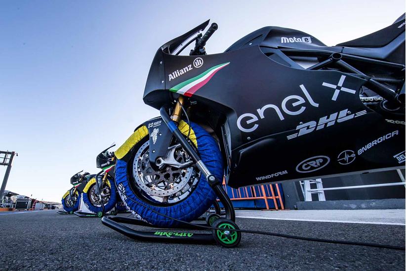 Energica Ego Corses in pitlane