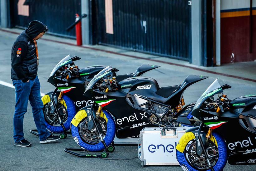 Energica Ego Corses in pitlane