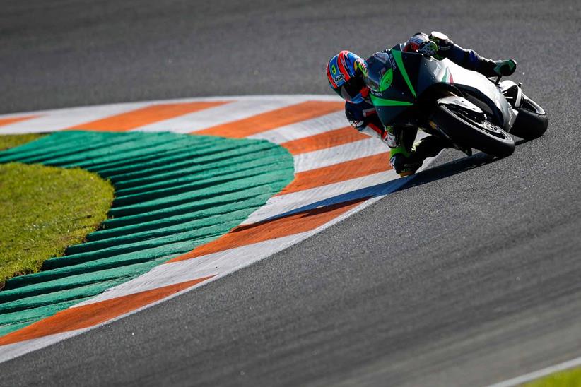 Cornering on the Energica Ego Corse