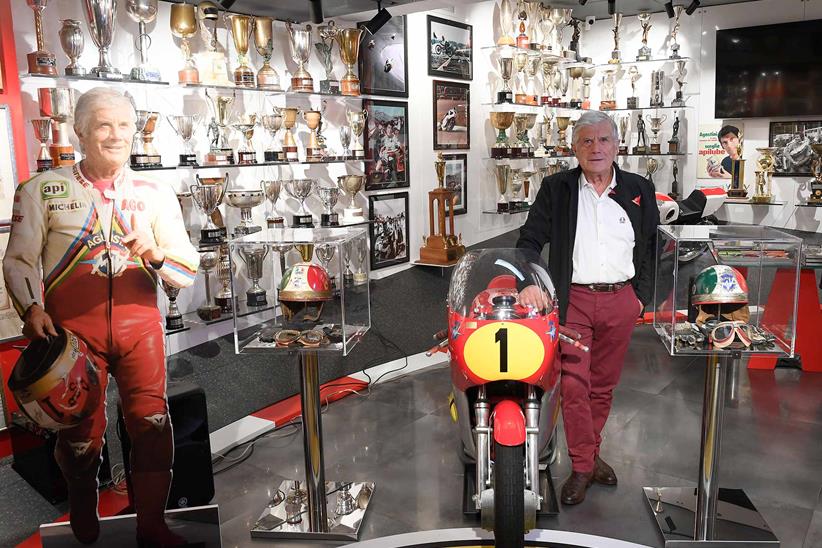 Agostini poses in the museum