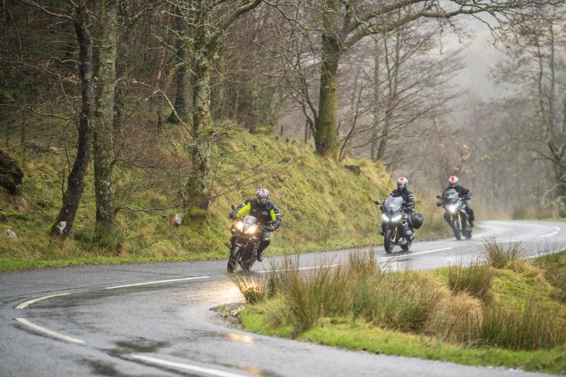 It's important to beware of vision creep when riding a motorbike in winter