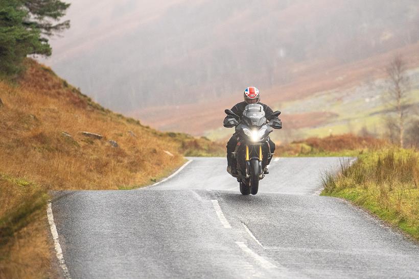 Riding a motorcycle in the winter can be great fun