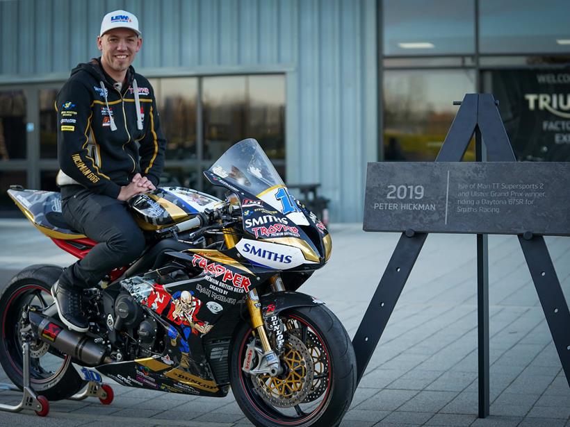 Peter Hickman is honoured on Triumph Avenue of Legends