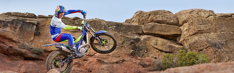 2024 Sherco 250 ST-F FACTORY - riding over technical terrain