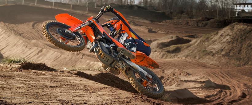 2024 KTM 250 SX-F - riding on a motocross track