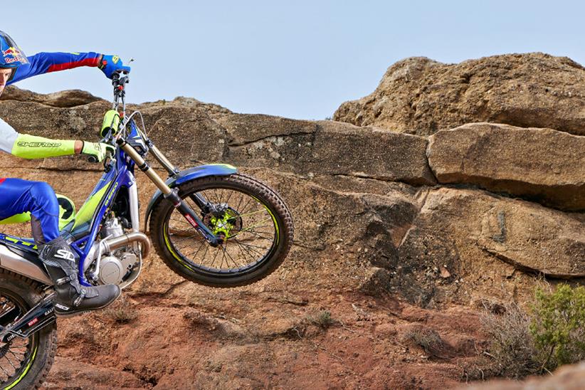 2024 Sherco 250 ST-F FACTORY - riding over technical terrain