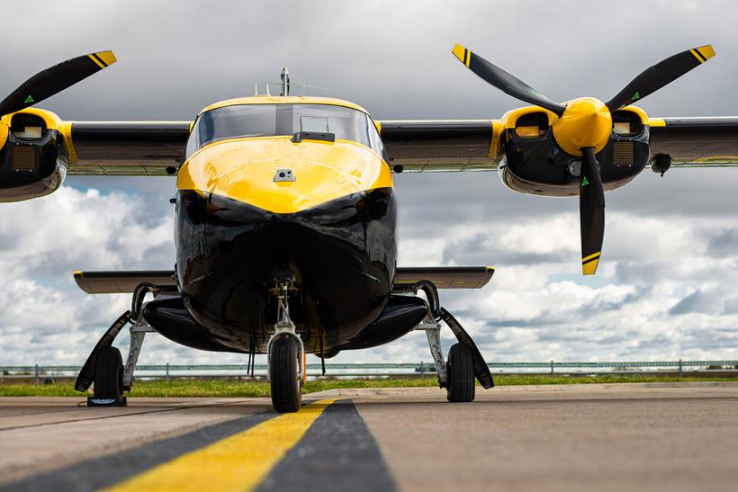 NPAS plane on the runway