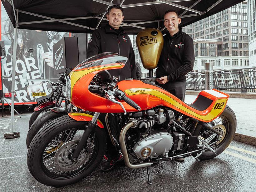 Triumph Bobber Build Off competition winner