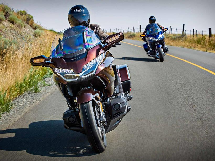 Group riding on the Honda GL1800 Gold Wing DCT