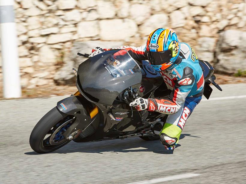 Cornering on the Honda RC213V-S