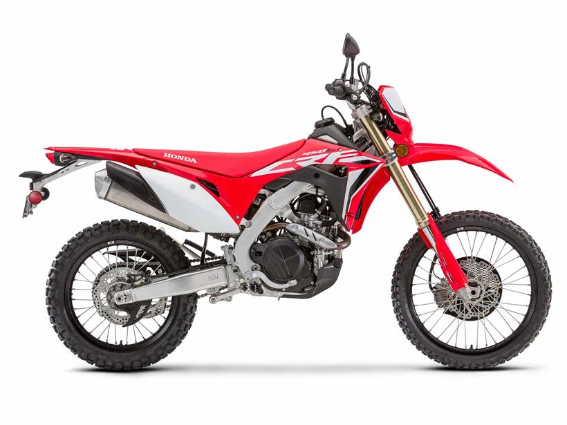 Honda CRF450L side on view