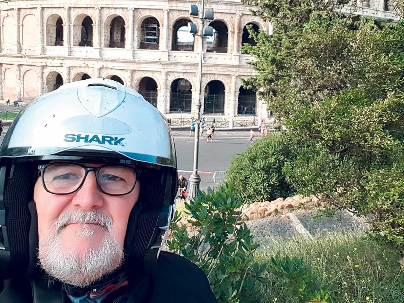 Phil's riding takes him all over Europe