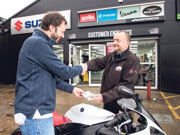 Buying a new motorcycle deals from a dealership