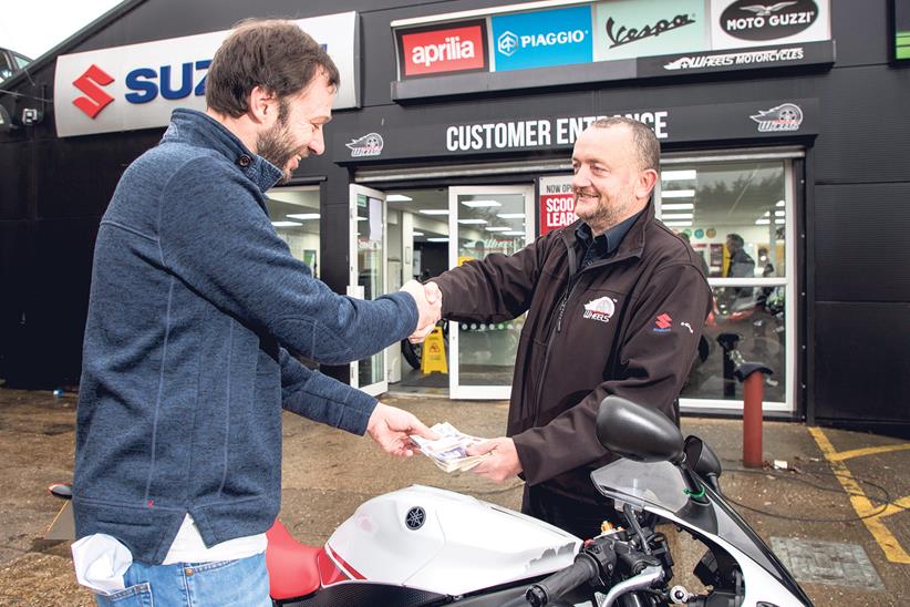 Buying a motorbike from a dealership