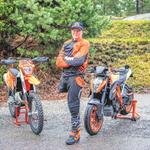 Video: Joacim Boive riding his KTM enduro bike off-road