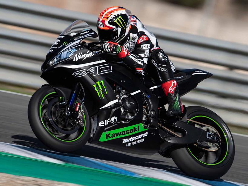 Jonathan Rea testing for Kawasaki