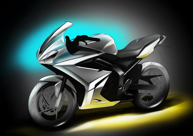 Official 2013 Triumph sketch of Daytona 250