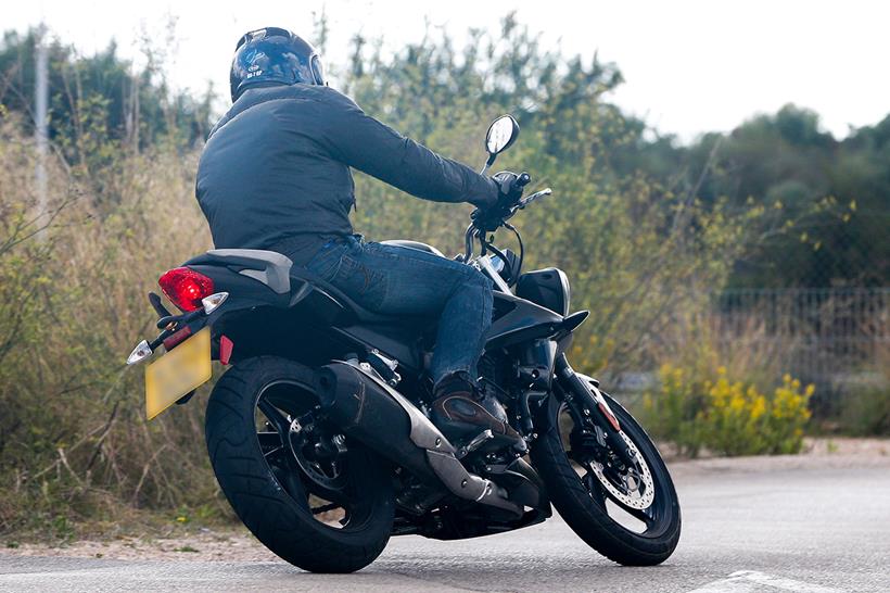 Spy shot of 250cc Street Triple prototype