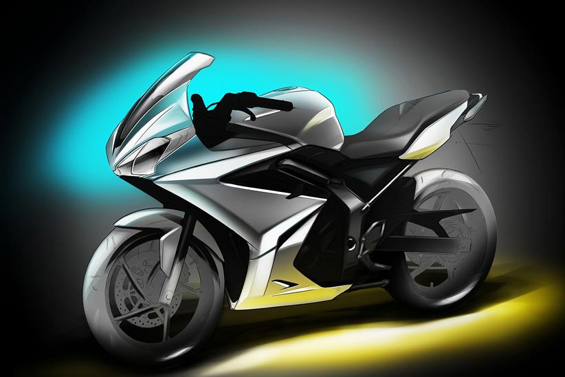 Official 2013 Triumph sketch of Daytona 250