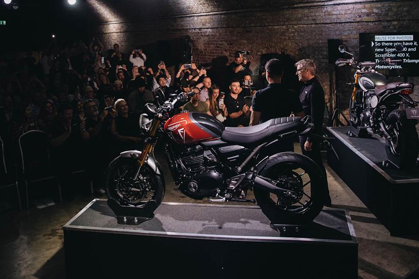 Triumph Speed 400 at Triumph event in London