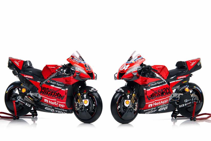 The 2020 Ducati MotoGP livery