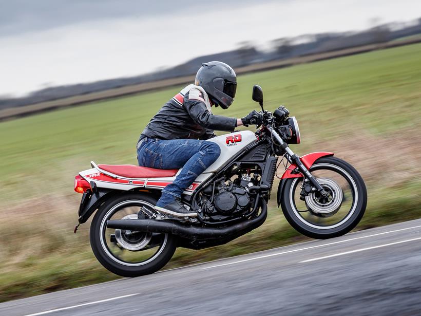 Riding the 1985 Yamaha RD350N