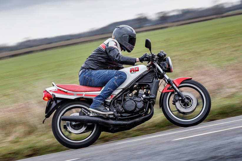 Riding the 1985 Yamaha RD350N