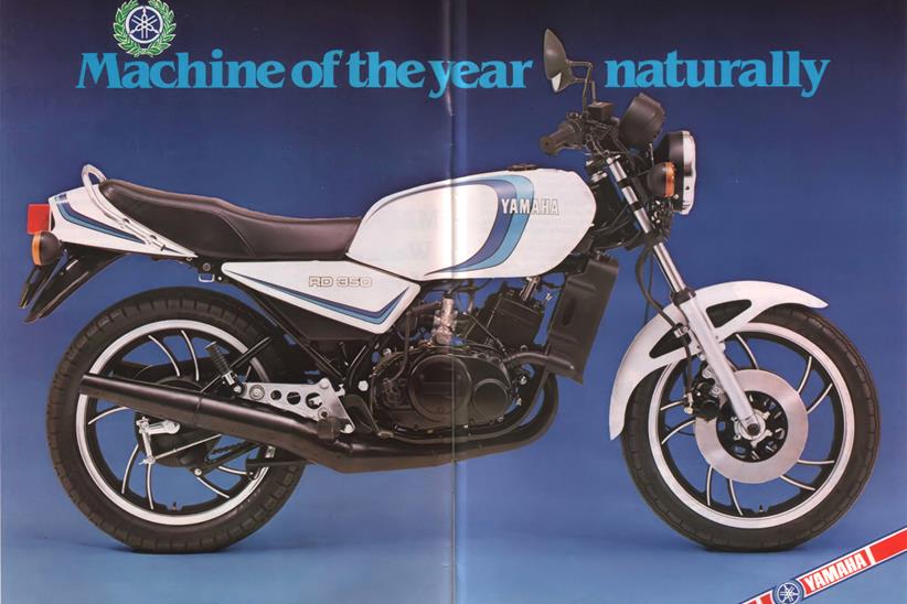 MCN's machine of the year for 1980 was the Yamaha RD350LC