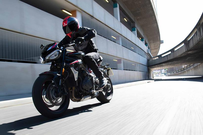 Triumph Street Triple 765 R riding