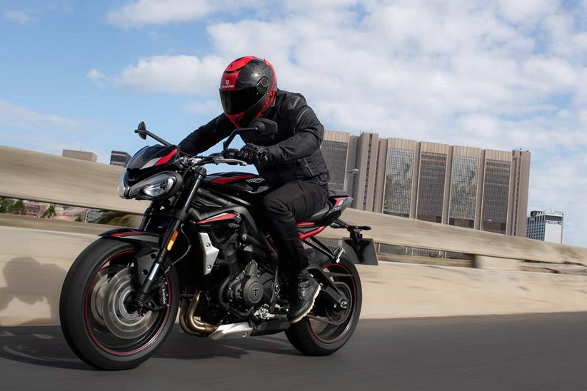 Triumph Street Triple 765 R left-side view